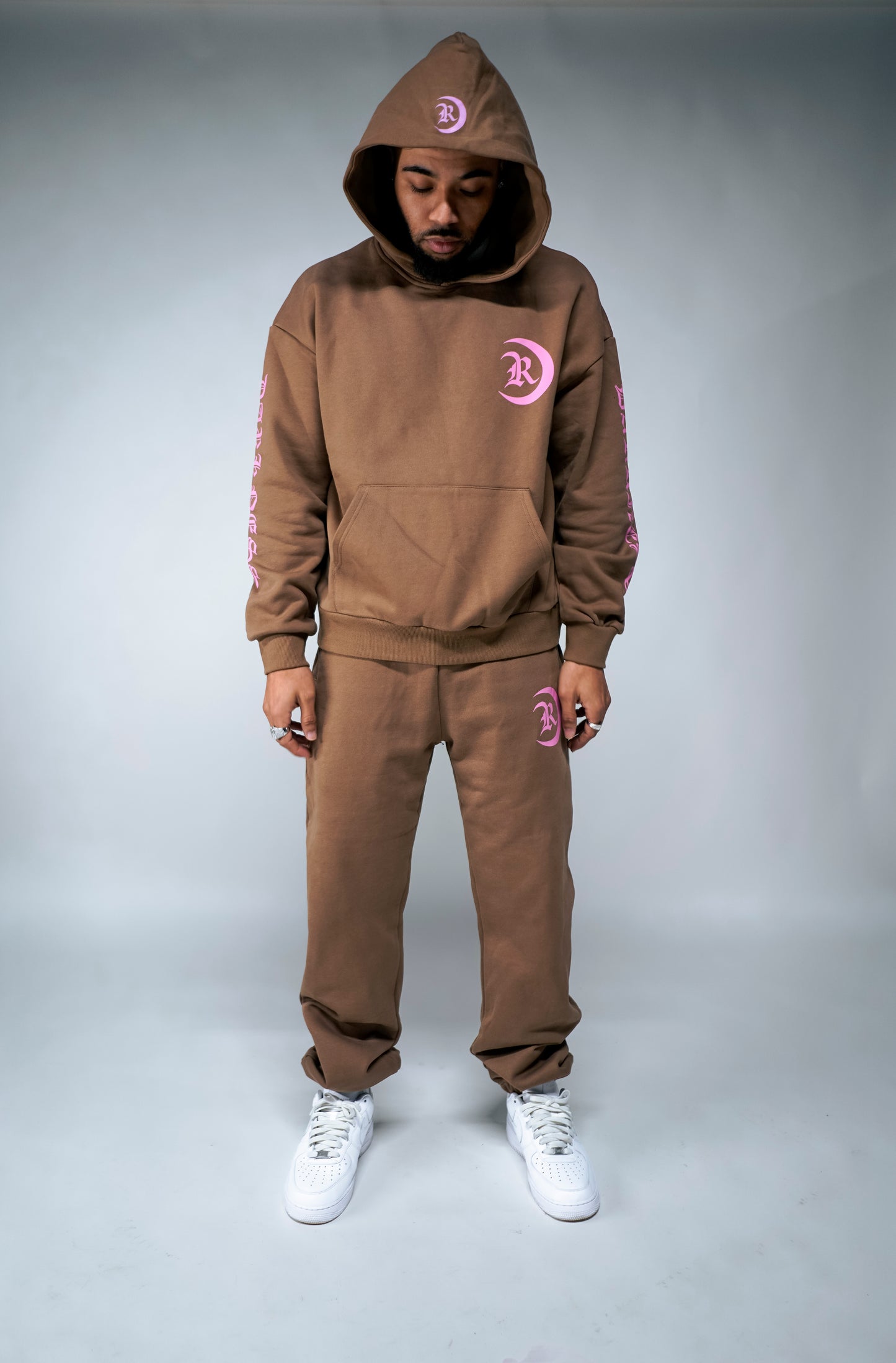 Brown REED Logo Hoodie