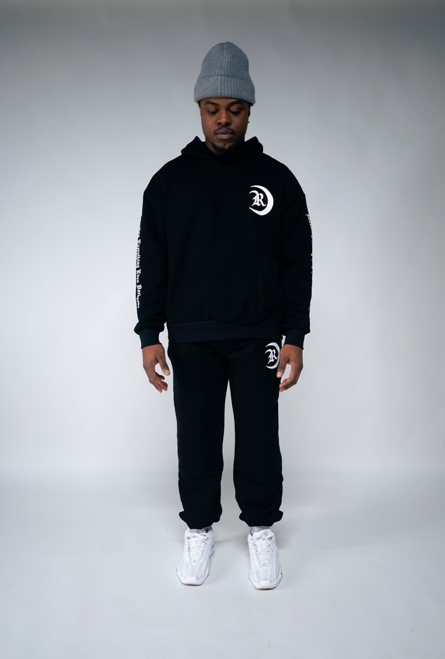 Black REED Logo Sweatpants