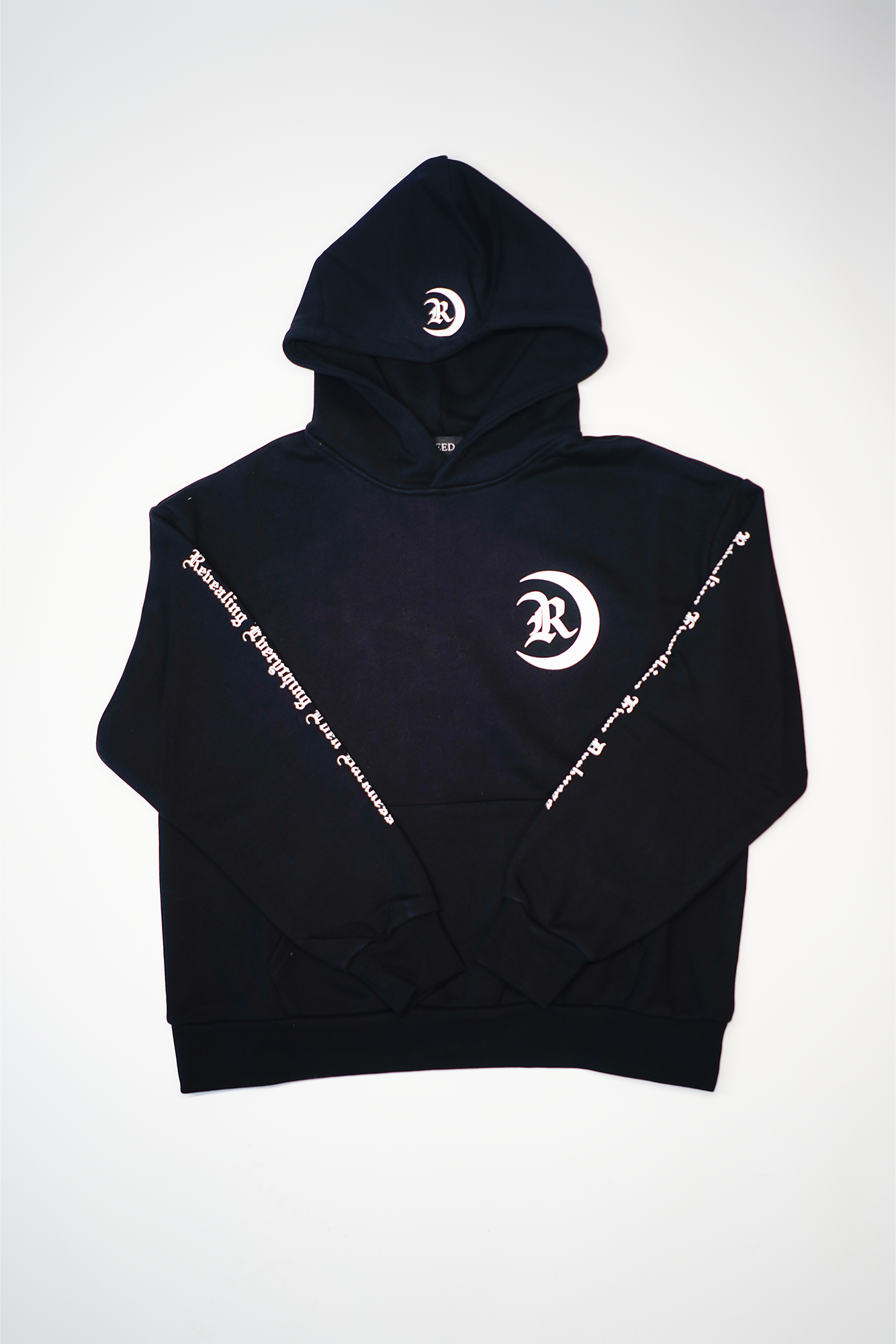 Black REED Logo Hoodie